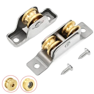 1 Pcs Stainless Steel Sash Pulley Sliding Door Roller Runner Wheel Track Pulley - Picture 1 of 15