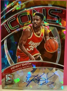 2020 Spectra Icons KENNY SMITH Cracked Ice Auto 17/20 Houston Rockets - Picture 1 of 2