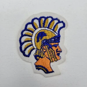 Vintage Trojan Or Spartan Mascot Embroidery 3" x 2.5" Patch - Picture 1 of 3