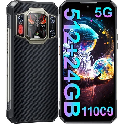 OUKITEL WP30 PRO cellulare da esterno 5G 24 GB + 512 GB 11000 mAh/120 W smartphone da esterno