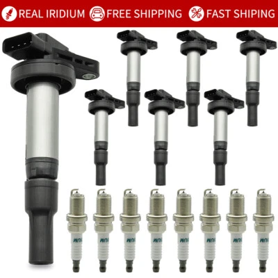 Bobina de encendido y bujía de iridio para 05-09 Land Rover Range Rover LR3 V8 UF519 Foto 1 de 4