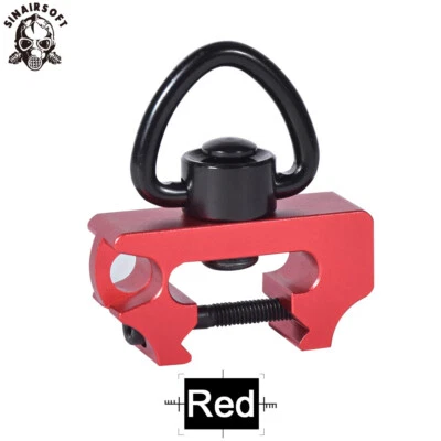 Tactical Quick Detach QD Sling Swivel + Adapter With Picatinny 20 mm Rail mount - Image 1 of 4