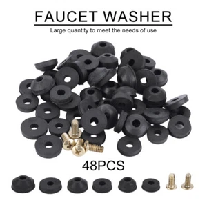 48Pc Wasserhähne Unterlegscheiben Wasserhahn Dichtungsring O-Rings Gummidichtung - Bild 1 von 12