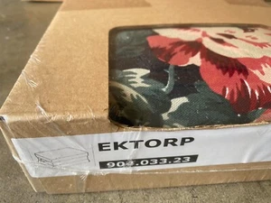 NEW IKEA EKTORP Footstool Ottoman Cover Slipcover - Lingbo Multicolor / Floral - Picture 1 of 3