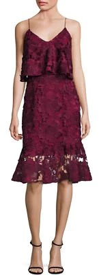 OFERTA NUEVO CON ETIQUETAS $598 PROSA Y POESÍA Vestido Alyssa Midi Floral con Volantes Talla 2 Foto 1 de 4