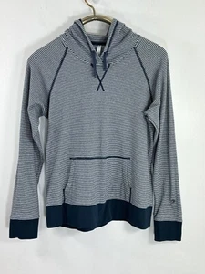KUHL Felpa con Cappuccio Donna Grande Blu a Righe Pullover Camicia Taglia Media - Foto 1 di 9