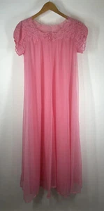 Vintage Double Sheer Robe 100% Nylon Gossard Artemis (See Flaws Scatted Pricks - Picture 1 of 16