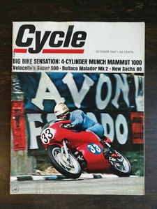 Cycle Magazine October 1967  Velocette 500 - Bultaco 250 - Munch 1000 - Sachs 80 - Picture 1 of 2