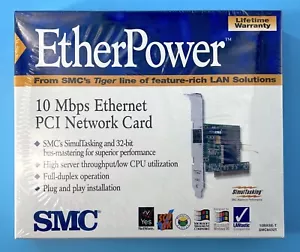 SMC EtherPower 10 Mbps Ethernet PCI Network Card SMC8432T – New - Picture 1 of 3