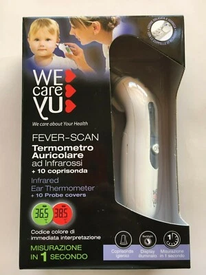 Termometro Auricolare ad Infrarossi + 10coprisonda Misurazione in 1 sec WeCareYu - Immagine 1 di 4