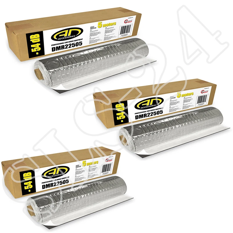 3 x ADA DMR22505 Alubutyl 5 Meter Rolle 2,5m² Dämmung von Silent Coat f.KFZ Auto - Bild 1 von 1