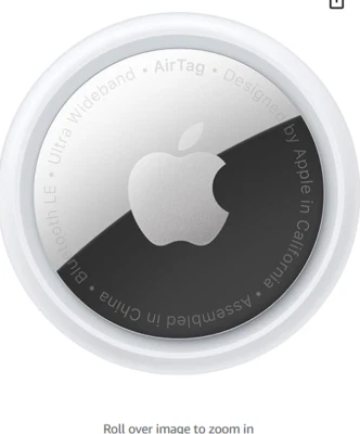Apple AirTag Bluetooth Tracker - Silver (MX532AM/A) - Image 1 of 4