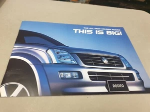 Sept 2003 HOLDEN RODEO UTE Australian Sales Brochure - Picture 1 of 4