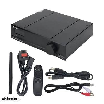 BRZHIFI X10 HIFI Power Amplifier 2x300W BT5.0 Amp DAC Adjustable Treble Bass - Image 1 of 4