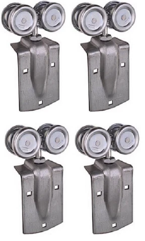 (2) sets National Mfg N112-102 2 pack Barn Door Trolley Hanger Rollers Cover