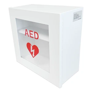 OPEN BOX Non Alarmed AED Defibrillator Wall Mounted Storage Cabinet - Picture 1 of 9