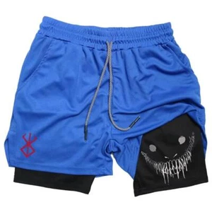 Pantalones Cortos De Algodón Para Hombres Moda Casual Deportivo Gimnasio Fitness - Picture 1 of 29