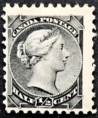 Canada #34 1/2c Small Queen F-VF Mint OG NH - Image 1 of 2