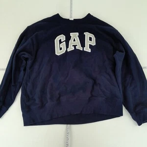 GAP Jersey Grande Azul Hombre Pullover Sudadera Logo Bordado - Imagen 1 de 11