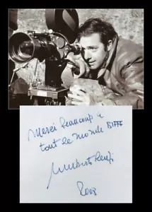 Umberto Lenzi (1931-2017) - Regista italiano - Raro foglio firmato - Bruxelles 2008 - Foto 1 di 4