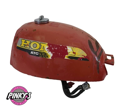 TANQUE DE GASOLINA HONDA ATC 110 genuíno da década de 1980 - Imagem 1 de 4