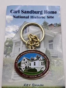 Llavero de recuerdo Carl Sandburg Home Flat Rock Carolina del Norte NHS NPS - Imagen 1 de 2