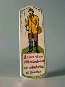 1950s Vintage V.G. Hand Painted Nautical Wood Fishing Sign  Japan (E30) - Picture 1 of 4