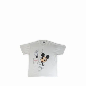 Vintage 1990's Mickey Mouse Florida Tee Shirt Disney 90s Vtg FL Graphic Walt Wht - Picture 1 of 4