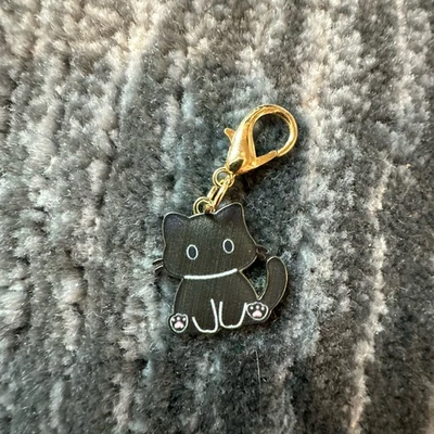 Bolso Gato Negro Esmalte Dije Gatito Clip Pequeño Dije Gato Dama Regalo Nuevo Foto 1 de 4