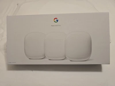 Google Nest Wifi Pro 6E 2 Port Wireless Mesh Router, GA03690-US, Pack of 3 - Image 1 of 3