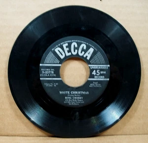 Bing Crosby - White Christmas/God Rest Ye Merry Gentlemen (45 RPM, 1957, Decca) - Imagen 1 de 5