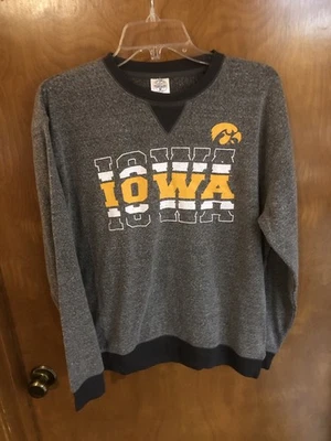 Sudadera Iowa Hawkeyes Cuello Redondo Terry Francés Nueva con Etiquetas Licencia NCAA Mediana Foto 1 de 4
