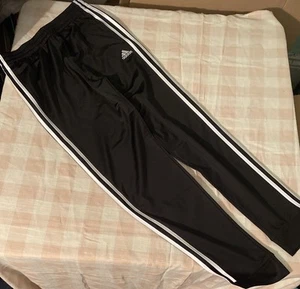 Adidas Boys Tricot Jogger Pants Black Sz L (14/16) NWT - Picture 1 of 4