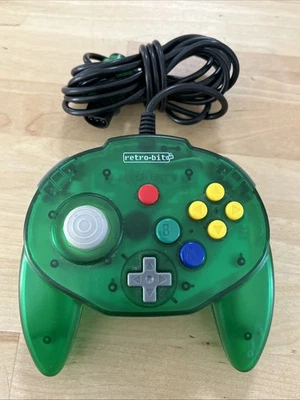 Retro Bit Tribute 64 Controller Translucent Jungle Green - Image 1 of 4