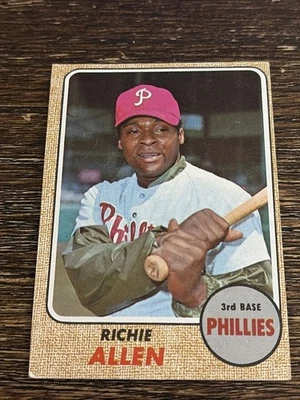 1968 TOPPS RICHIE ALLEN #225 ФИЛЛИС VG-EX + ИЛИ ЛУЧШЕ - Изображение 1 из 2