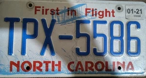 License Plate Vintage North Carolina NC FEP 9970 2020 First in Flight Rustic - Picture 1 of 2