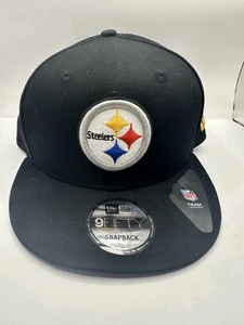 Pittsburgh Steelers Mütze Kappe Druckknopflasche schwarz NFL Football Team Herren New Era - Bild 1 von 8