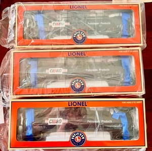 Lionel 6-19689 Cibro Tank Train Cars 3-Pack - O Guage - NEW in Boxes - Picture 1 of 8