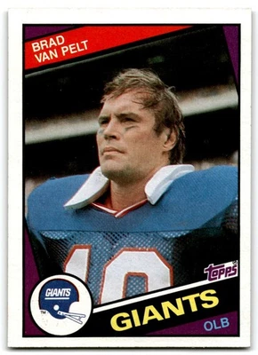1984 Topps Brad Van Pelt New York Giants #323 - Image 1 of 2