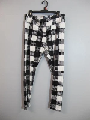 NO BO Leggings Cintura Alta Nuevos con Etiquetas Super Felpa B&W Cuadros Terciopelo XXXL (21) Foto 1 de 4
