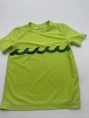 Gap Kids футболка молодежи мальчика маленький океан графический принт неоновый желтый... #29016 - Изображение 1 из 4