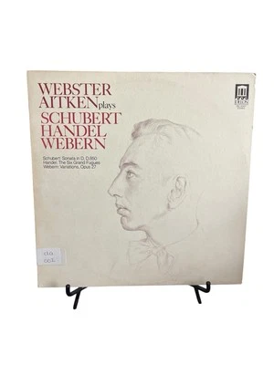 Piano: Webster Aitken Plays Schubert, Handel, Webern Delos DEL-25407 LP NN 1978 - Image 1 of 4