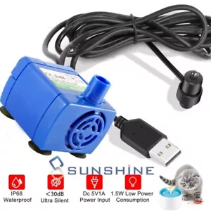 Bomba de repuesto para fuente de agua para mascotas perros con USB, luces LED - Imagen 1 de 17