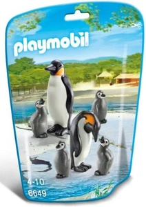PLAYMOBIL City Life Zoo Animales Pingüino Familia Pack 2 Adultos 4 Pollitos # 6649 NUEVO - Imagen 1 de 3