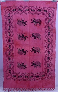 Indisch Kastanienbraun Wandbehang Wand Hippie Twin Größe Dekor Elefanten Motiv - Bild 1 von 4