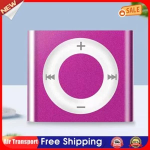Mini Clip MP3 Player with Speaker Metal TF Card 64G Expansion 180mAh (Rose Red) - Picture 1 of 8