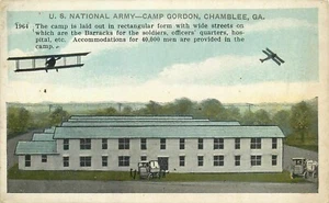 Postkarte Flugzeuge Camp Gordon Chamblee Georgia weiße Grenze unbesendet - Bild 1 von 2