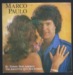 Vintage 1980 Vinyl Record Marco Paulo "Eu Tenho Dois Amores" 7" 45RPM Single - Picture 1 of 4