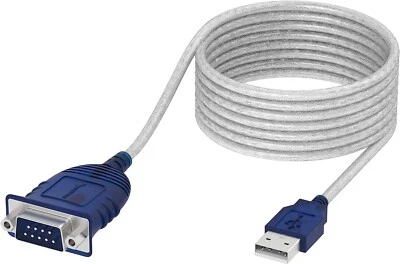 Sabrent USB 2.0 to (9-Pin) to RS232 DB9 Converter Cable   -9Ft  - CB-9PTF - Image 1 of 4