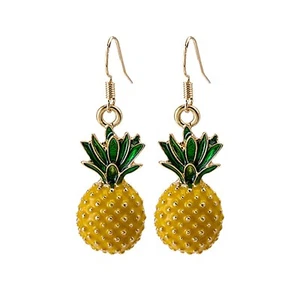 Orecchini ananas frutta frutta dolce orecchini stile gioielli ragazze regalo - Foto 1 di 4